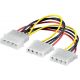 Y d'alimentation molex 4 broches, 15cm