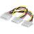 Y d'alimentation molex 4 broches, 15cm