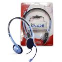 Casque micro Genius HS-02B, taille ajustable, 2 jacks