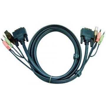 cordon KVM Aten DVI/USB/Audio - 1,80M