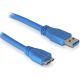 Câble USB 3.0 en 2m, A mâle vers micro B, débit 4.8Gb/s