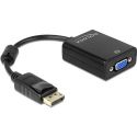 Adaptateur Displayport Mâle vers VGA femelle, noir