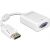 Adaptateur Displayport Mâle vers VGA femelle, blanc