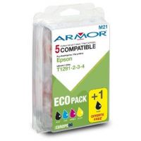 Pack Armor 4+1 compatibles Epson T1291 - T1292 - T1293 - T1294