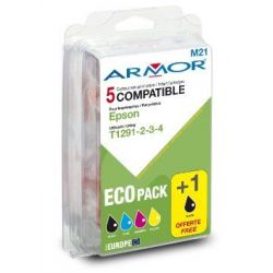 Pack Armor 4+1 compatibles Epson T1291 - T1292 - T1293 - T1294