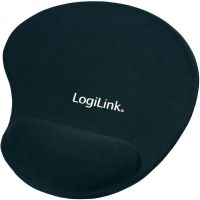 Tapis de souris LogiLink avec repose poignet en gel, noir