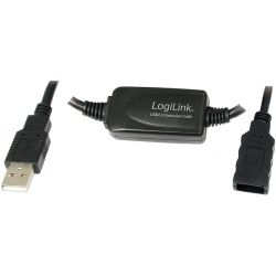 Rallonge USB2 active Logilink UA0145 Haut débit en 15m