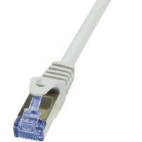 Cable réseau 0.5m ethernet RJ45 Cat 6a 10G, gris