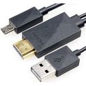 Câble micro USB vers HDMI 1080p MHL, 2m