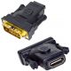 Adaptateur DVI Mâle 24+5 vers HDMI femelle 19 pins