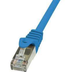 Cable réseau 0.5m ethernet RJ45 Cat 6, bleu