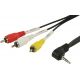 Câble audio vidéo 1.5m pour caméscope