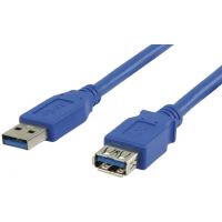 Rallonge USB 3.0 en 3m série A, débit 4.8Gb/s