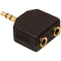 Doubleur jack 3.5 stéréo Gold