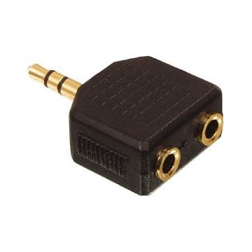 Doubleur jack 3.5 stéréo Gold