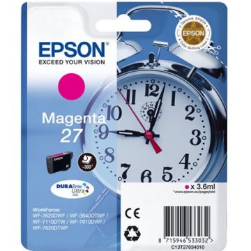 Cartouche Magenta Epson 27, 3.6ml, 350 pages