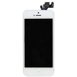 Ecran LCD + vitre tactile iphone 5 blanc