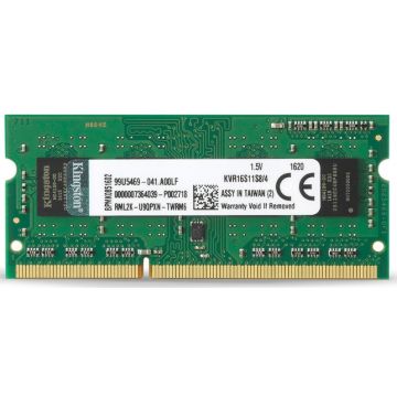 SODIMM 4Go DDR3 1600MHz Kingston - KVR16S11S8/4