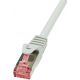 Cable réseau 20m ethernet RJ45 Cat 6 SFTP Gigabit, gris