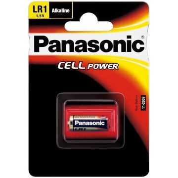 Pile alcaline Panasonic LR1, 1.5V, 900mAh