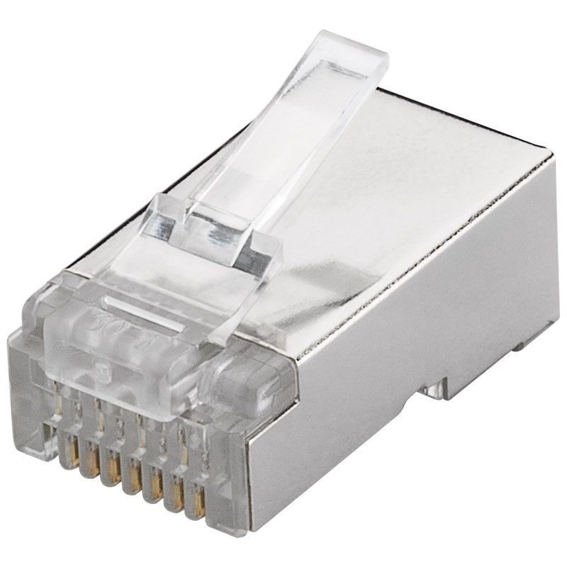 Connecteur RJ45 à sertir, blindé, catégorie 6 SF/UTP (S-FTP