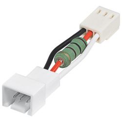 Adaptateur de tension pour ventilateur PC 3P 12V vers 5V 3 Pin M / F