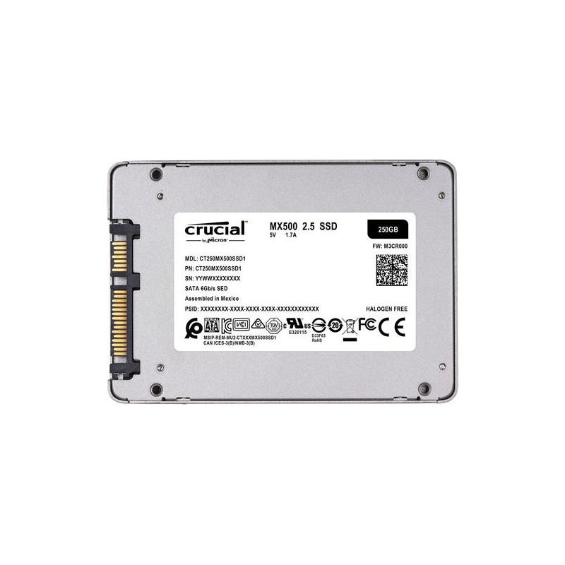 SSD Crucial BX500 500Go, 540Mb/s, SATA3 - CT500BX500SSD1 - CARON  Informatique - Calais