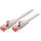 Cable réseau 15m ethernet RJ45 SFTP Cat 6, gris beige