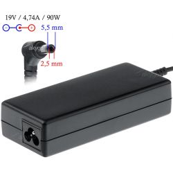 Chargeur pour pc portable Asus, MSI, Toshiba, Acer, 5.5*2.5 - 19V 4.74A 90W - AKYGA AK-ND-10