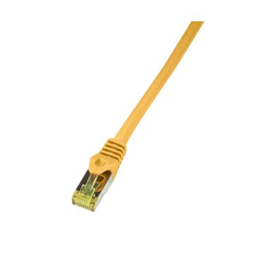 Cable réseau 5m ethernet RJ45 Cat 6, F/UTP, blindé, jaune