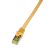 Cable réseau 5m ethernet RJ45 Cat 6, F/UTP, blindé, jaune