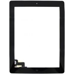 Vitre tactile pour iPad 2, avec bouton home, noire