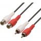 Câble Audio 2 RCA femelle - 2 RCA mâle, 2m