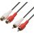 Câble Audio 2 RCA femelle - 2 RCA mâle, 2m