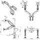 Support NB pour 2 écranS, vesa 75x75 ou 100x100