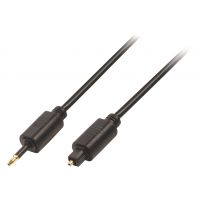 Câble audio numérique Toslink M - 3.5 Optique M Toslink Mâle - Optique 3.5 mm mâle 2.00 m Noir