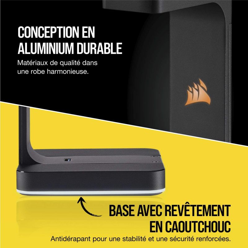 Support casque CORSAIR ST100 RGB - CARON Informatique - Calais
