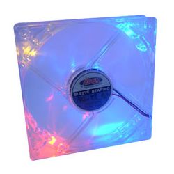 Ventilateur Heden 8cm transparent lumineux, 1500rpm, 12V 0.15A - VEN8CMTRL0