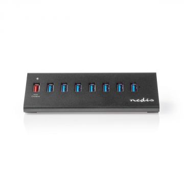 Hub USB 8 ports USB 3.0 avec alimentation externe Port de charge QC3.0 5  Gbps