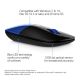 Souris HP Z3700 Gold Wireless Mouse, sans fil, bleue