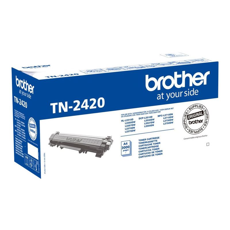Lot de 2 Toners compatibles Brother TN-2420, 3000 pages - CARON