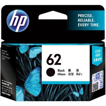 Cartouche HP 62, 200 pages - Noire - C2P04AE