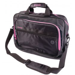 Sacoche pour ordinateur portable Sac 15 - 16" Polyester Noir/Rose