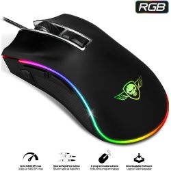 Souris Spirit Of Gamer Pro-M6 RGB, 4000DPI (Réf. : S-PM6), 115g