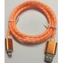 Câble USB2.0 type A vers Micro B mâle, 1 mètre, orange