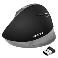 Souris sans fil ergonomique Vertical Plus Black (Réf. : S-V185RF)