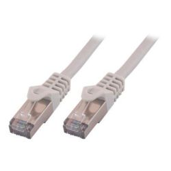 Cable réseau 3m ethernet RJ45 Cat6 S/FTP Gigabit, Gris - Goobay 95501