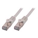 Cable réseau 3m ethernet RJ45 Cat 6 Gigabit, blindé, gris blanc