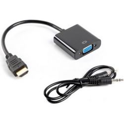 Convertisseur HDMI VGA, + audio, 0.20m - LANBERG