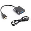 Convertisseur HDMI VGA, + audio, 0.20m - LANBERG